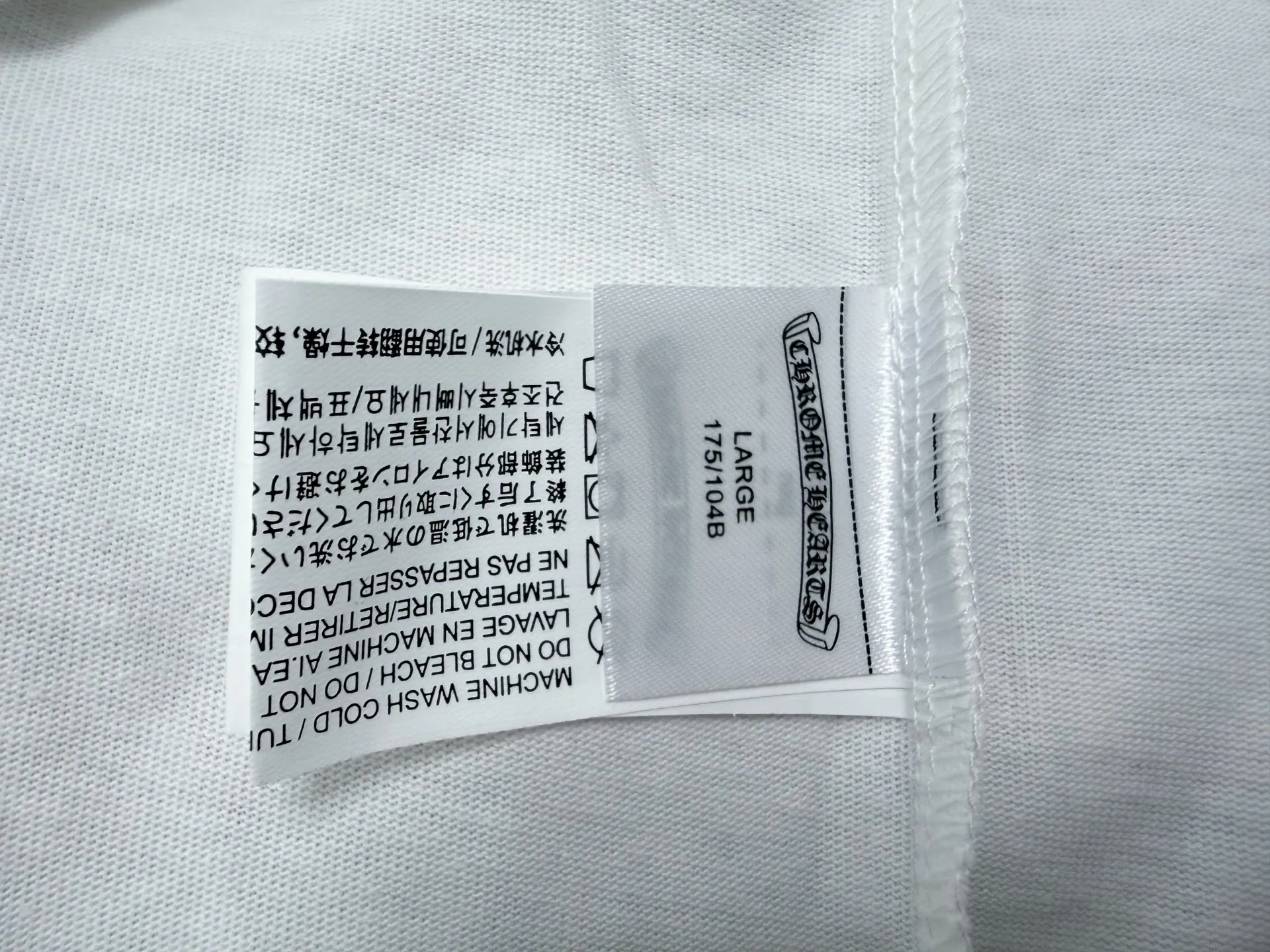 ￼ 【Chrome Hearts】 25ss T Same Style T Versatile : Black White Size：S-XL